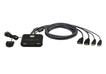 Comprar ATEN Switch KVM USB FHD HDMI de 2 puertos en formato cable