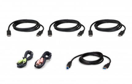 Comprar Aten 2L-7D02UDPX6 cable para video, teclado y ratón (kvm) Negro 1,8 m