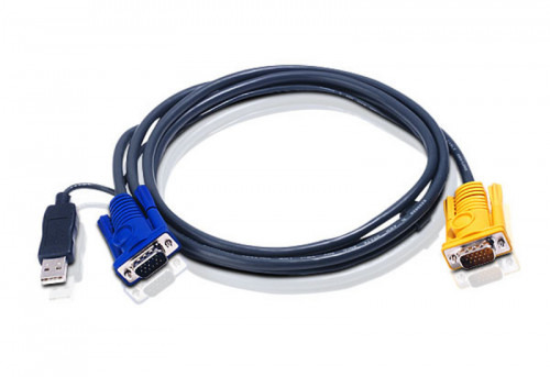 Aten 2L5202UP cable para video, teclado y ratón (kvm) Negro 1,8 m