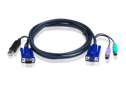Comprar Aten 2L5503UP cable para video, teclado y ratón (kvm) Negro 3 m