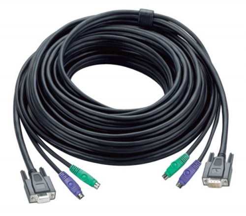 Aten 30ft PS/2 cable para video, teclado y ratón (kvm) Negro 10 m (1)