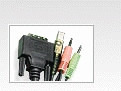 Aten 6ft USB DVI-D Single Link cable para video, teclado y ratón (kvm) Negro 1,8 m (2)