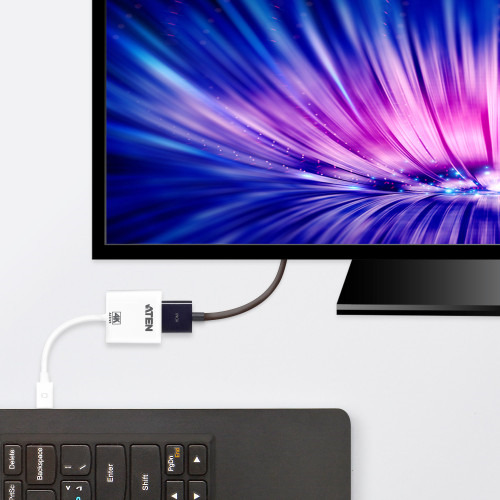 ATEN Adaptador activo de Mini DisplayPort a HDMI 4K (2)