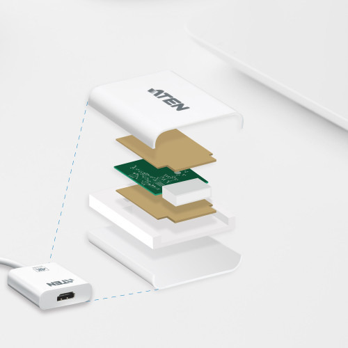 ATEN Adaptador activo de Mini DisplayPort a HDMI 4K (4)