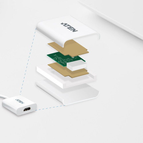ATEN Adaptador de DisplayPort a HDMI (4)