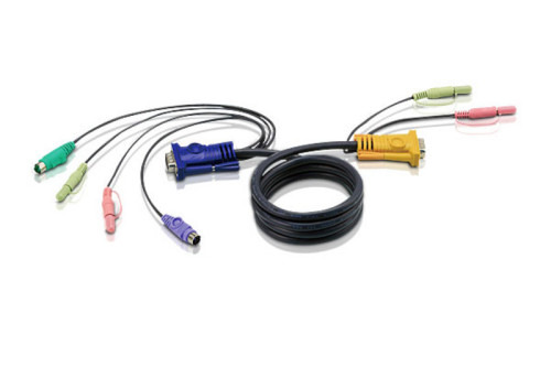 Aten Cable KVM PS/2 con audio y SPHD 3 en 1 de 1,8 m (1)