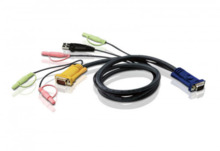 Aten Cable KVM USB con audio y SPHD 3 en 1 de 1,8 m