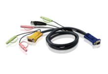 ATEN CABLE KVM USB CON AUDIO Y SPHD 3 EN 1 DE 5 M (2L-5305U)