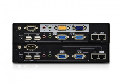 Aten CE775 extensor audio/video Transmisor y receptor de señales AV Negro (2)
