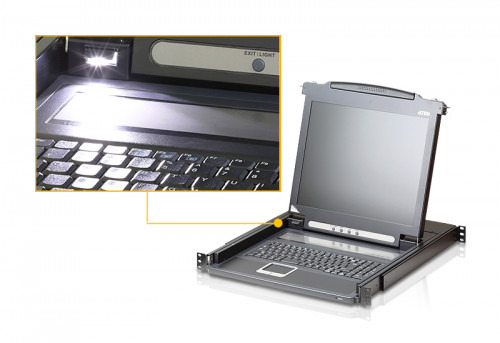 Aten CL1000M interruptor KVM Montaje en rack Negro (3)