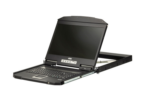 Aten CL3700NW consola de rack 47 cm (18.5") 1920 x 1080 Pixeles Metal, De plástico Negro 1U (2)