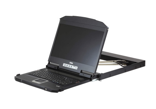 ATEN CL3800NW consola de rack 47 cm (18.5") 1920 x 1080 Pixeles Metal, Plástico Negro 1U (1)