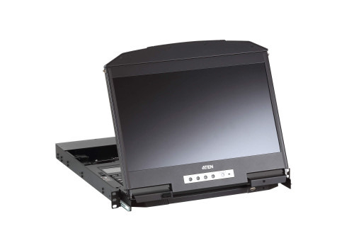 ATEN CL3800NW consola de rack 47 cm (18.5") 1920 x 1080 Pixeles Metal, Plástico Negro 1U (5)