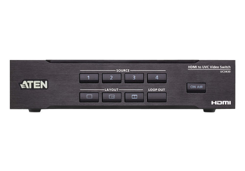 ATEN Conmutador de vídeo HDMI a USB de 4 entradas CAMLIVE™ PRO 4K (2)