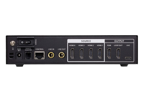 ATEN Conmutador de vídeo HDMI a USB de 4 entradas CAMLIVE™ PRO 4K (3)