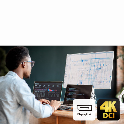 ATEN Conmutador KVM 4K DisplayPort USB-C de 2 puertos con paso de corriente (4)