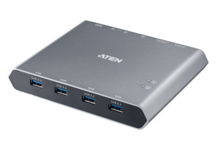 Comprar ATEN Conmutador KVM 4K DisplayPort USB-C de 2 puertos con paso de corriente