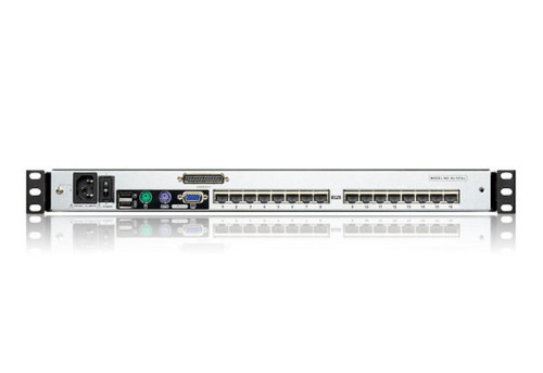Aten Consola LCD dual rail con switch KVM integrado multi-interfaz Cat 5 de 16 puertos (2)