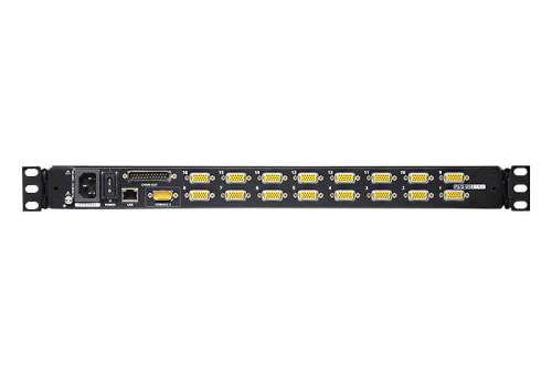 Aten Consola LCD single rail con switch KVM por IP integrado VGA PS/2-USB de 16 puertos con acceso compartido desde consolas loc (2)