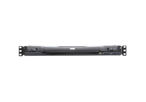 Aten Consola LCD single rail con switch KVM por IP integrado VGA PS/2-USB de 16 puertos con acceso compartido desde consolas loc (3)