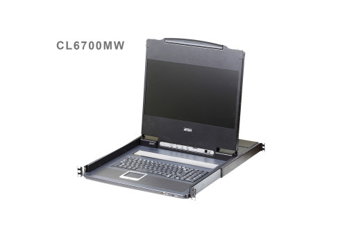 ATEN Consola LCD single rail (HDMI / DVI / VGA, USB)