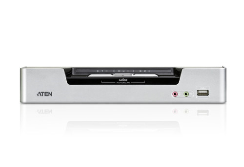 Aten CS1642A interruptor KVM Montaje en rack Negro, Plata (2)