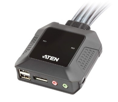 Aten CS22DP interruptor KVM Negro (2)