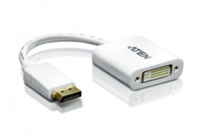 Aten DisplayPort/DVI Adapter DisplayPort Male DVI-I Female Blanco