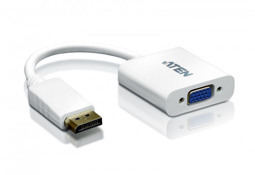 Aten Displayport/VGA adapter DisplayPort Male VGA HDB-15 Female Blanco (1)