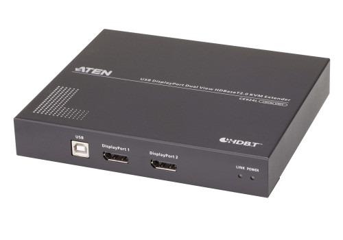 Aten Extensor de KVM USB DisplayPort de vista doble HDBaseT™ 2.0 (4K a 100 m para vista individual) (2)