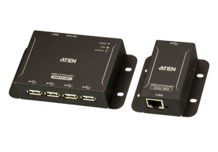 Comprar ATEN Extensor USB 2.0 por Cat 5 con hub de cuatro puertos (hasta 50 m)