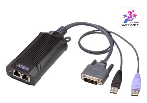 ATEN KG6900T interruptor KVM Negro, Gris, Púrpura