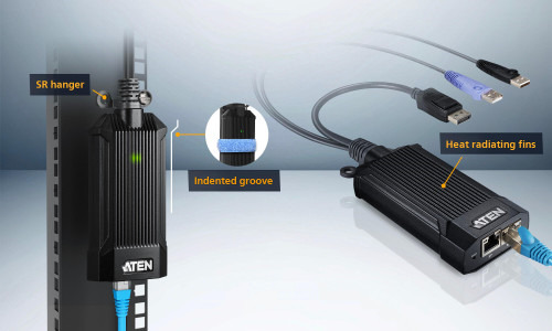 ATEN KG9900T interruptor KVM Negro, Púrpura (4)