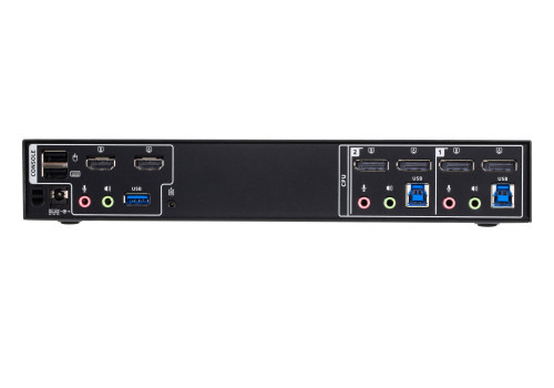 ATEN Matriz de vídeo en formato compacto KVM DisplayPort 4K dual display de 2 puertos con Boundless Switching (3)