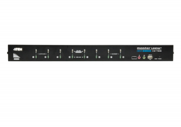 ATEN SWITCH 8-PORT USB DVI KVM WITH USB PERIPHERAL SUPPORT, AUDIO AND BROADCAST MODE (CS1768-ATA-G) (2)
