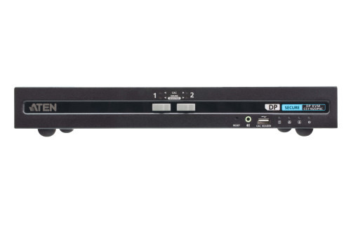ATEN Switch KVM de seguridad avanzada DisplayPort USB de 2 puertos con CAC (compatible con PSD PP v4.0)