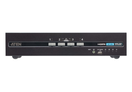 ATEN Switch KVM de seguridad avanzada HDMI dual display USB de 4 puertos con CAC (compatible con PSD PP v4.0)