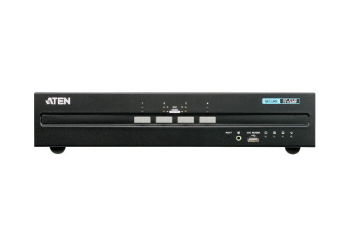 ATEN Switch KVM seguro DisplayPort dual display USB de 4 puertos (compatible con PSS PP v3.0)