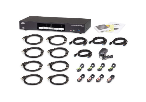 ATEN Switch KVMP™ DisplayPort 4K dual display USB 3.0 de 4 puertos (5)