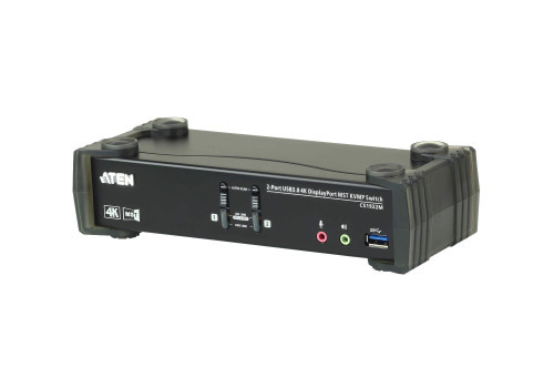 ATEN Switch KVMP™ DisplayPort 4K MST USB 3.0 de 2 puertos (cables incluidos)
