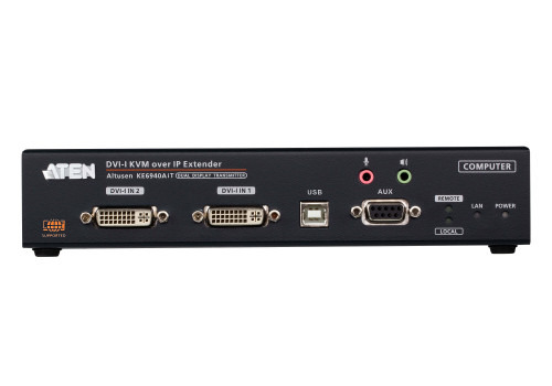 ATEN Transmisor de KVM DVI-I a través de IP de doble pantalla con acceso a Internet (3)