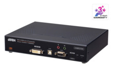 ATEN Transmisor de KVM DVI-I a través de IP de una sola pantalla con acceso a Internet