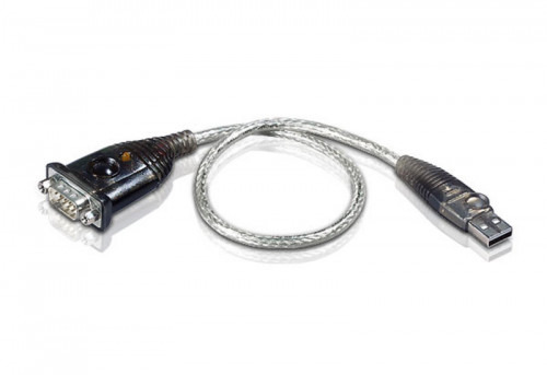 Aten UC232A cambiador de género para cable USB RS-232 Plata (1)