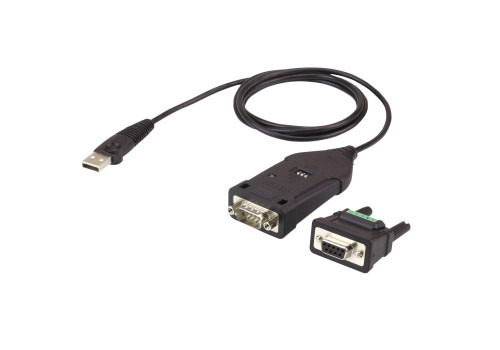 Aten UC485 adaptador de cable USB A DB-9 Negro (1)