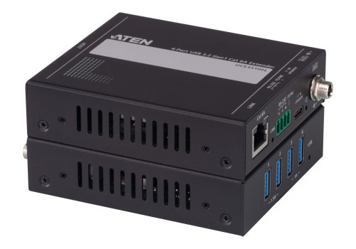 ATEN UCE33100 ampliador de red Transmisor y receptor de red Negro