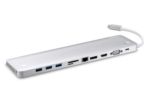 Aten UH3234 base para portátil y replicador de puertos Alámbrico USB 3.2 Gen 1 (3.1 Gen 1) Type-C Plata (2)