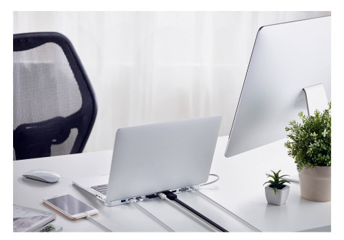 Aten UH3234 base para portátil y replicador de puertos Alámbrico USB 3.2 Gen 1 (3.1 Gen 1) Type-C Plata (3)
