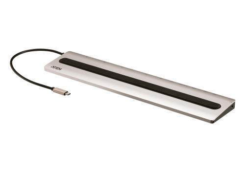 Aten UH3237-AT base para portátil y replicador de puertos Alámbrico USB 3.2 Gen 1 (3.1 Gen 1) Type-C Negro, Gris (1)