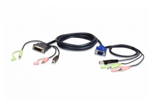 ATEN VGA USB A DVI KVM CABLE 3M (2L-7DX3U) (1)
