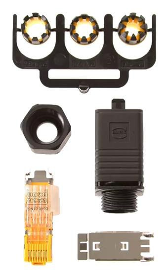 Axis 5700-371 SPR CONN PUSH PULL PLUG IDC-8